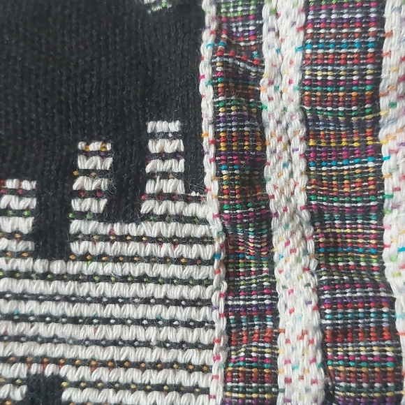 SUNDAY IN BROOKLYN weave hi-lo black top, S - Picture 3 of 10